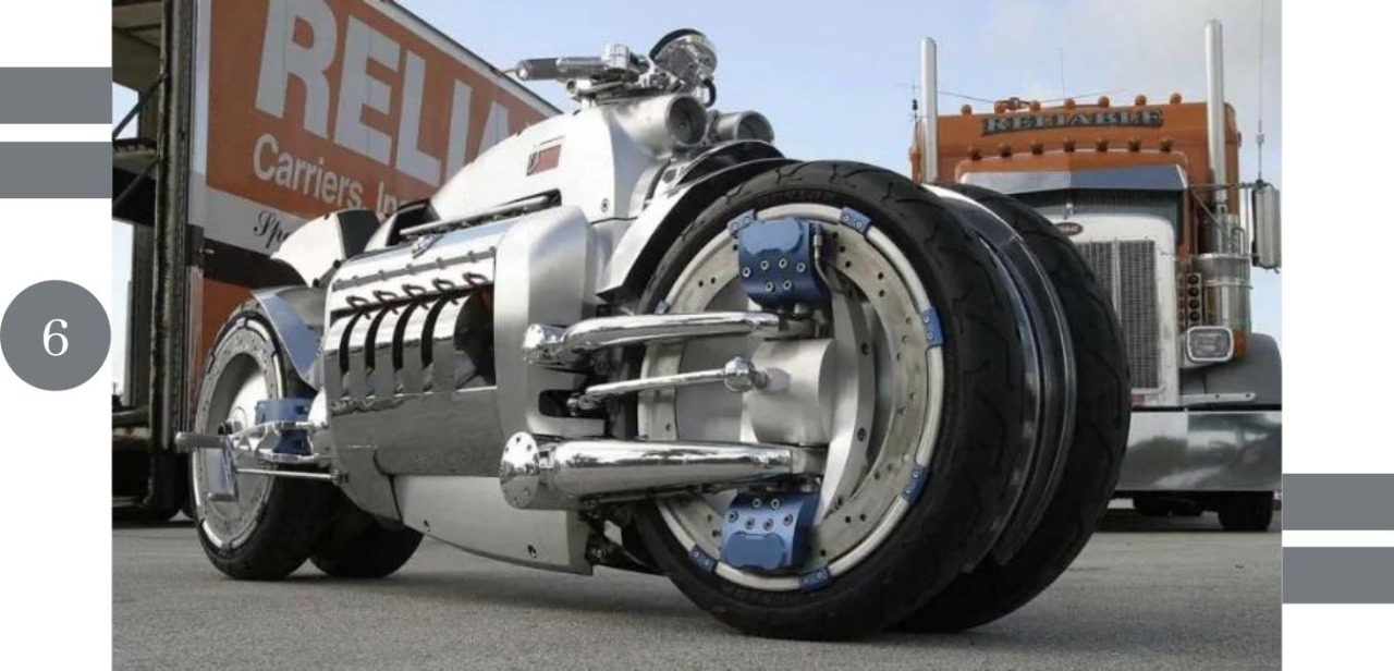 the Biography pen Dodge Tomahawk V10 Superbike, $550,000