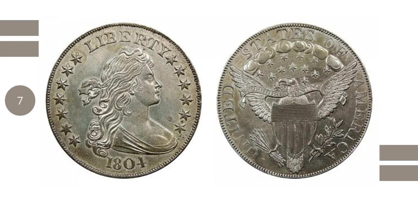 The Biography Pen Silver Dollar Class 1-1804 - (The Watters Childs Specificimen) -Cost: $4.1 million
