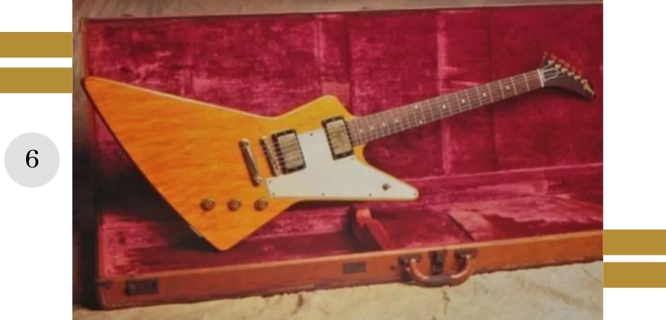The Biography Pen 1958 Gibson Korina Explorer -Price: $1.1 million