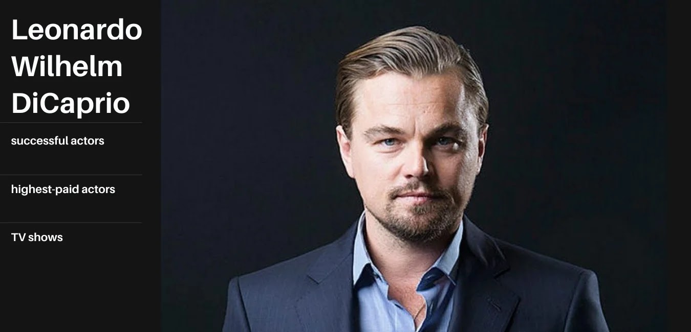 The biography pen Leonardo DiCaprio