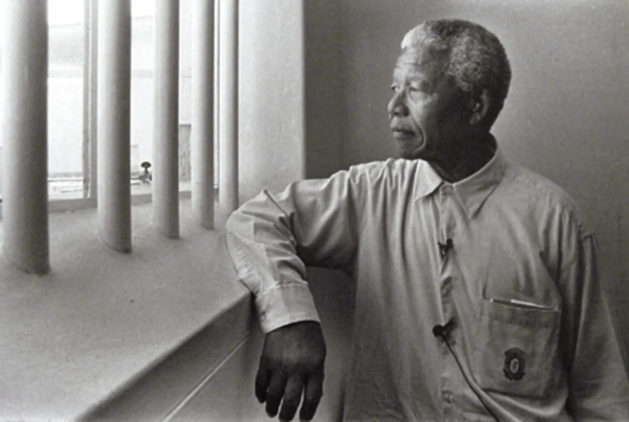 Auction of the key to the prison cell once occupied by former President Nelson Mandela Auction of the key to the prison cell once occupied by former President Nelson Mandela