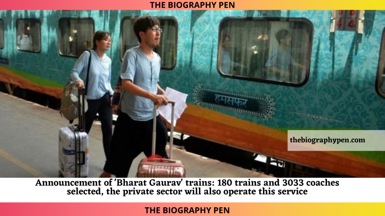 The biography pen Bharat Gaurav Train