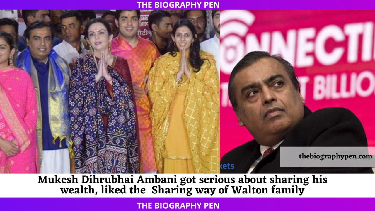 The biography pen Mukesh Dhirubhai Ambani